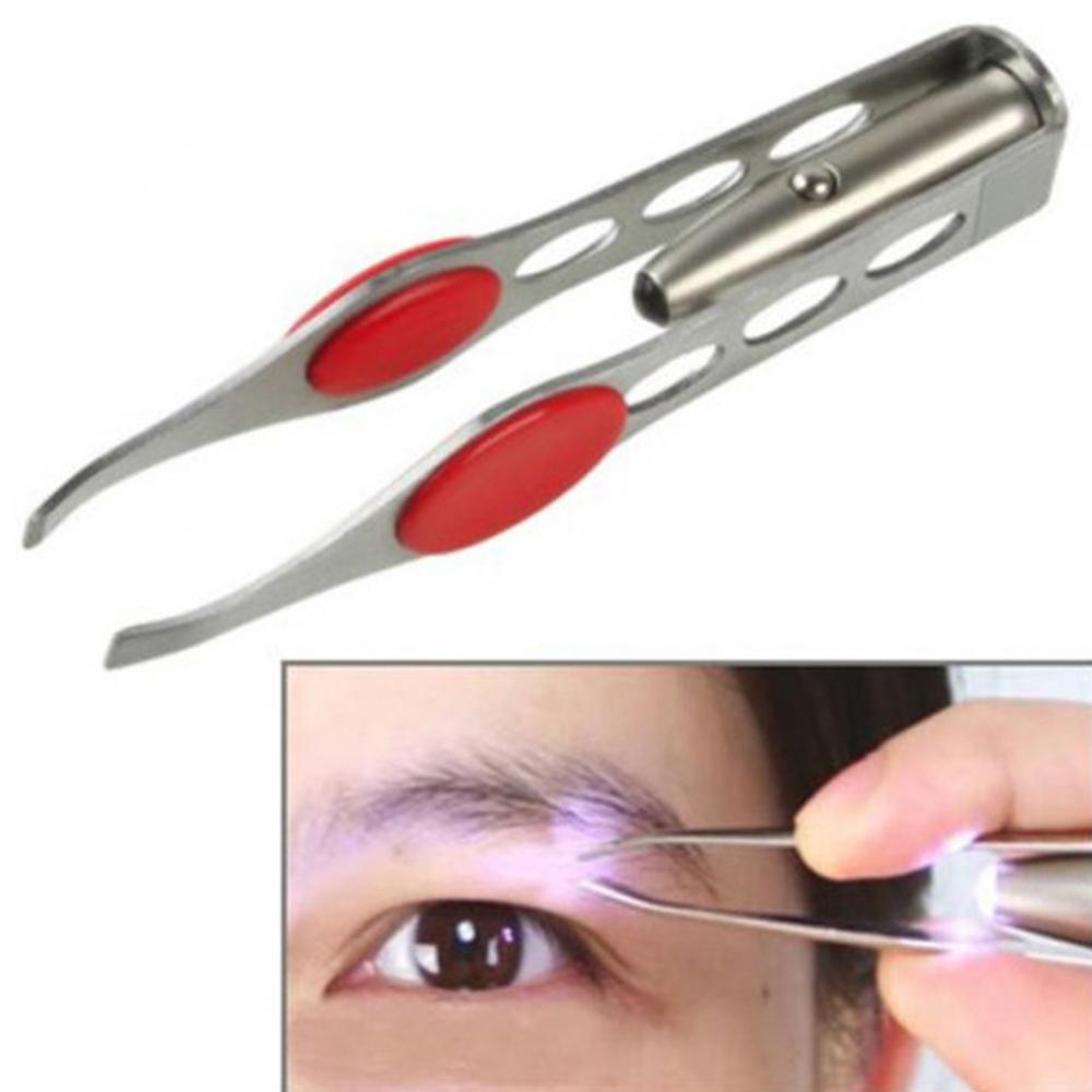 Eyelash Extension Led - مشبك إزالة الشعر من الفولاذ المقاوم