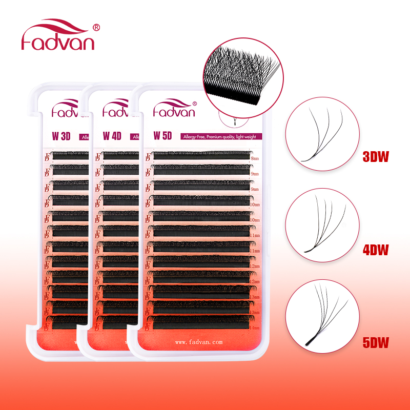 Eyelash Extension Hybrid - رموش FADVAN W ثلاثية ورباعية وخماسية