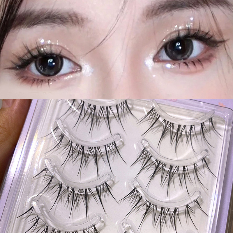 Eyelash Extension Japanese - 3 أزواج من الرموش الصناعية الشفافة