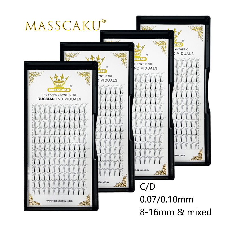 Eyelash Extension Mega Volume - رموش صناعية فاخرة بالجملة، 12 خط،