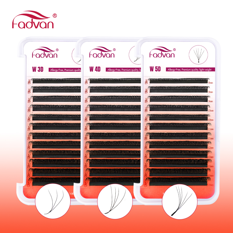 Eyelash Extension Hybrid - FADVAN 3D/4D/5D W شكل رمش تمديد