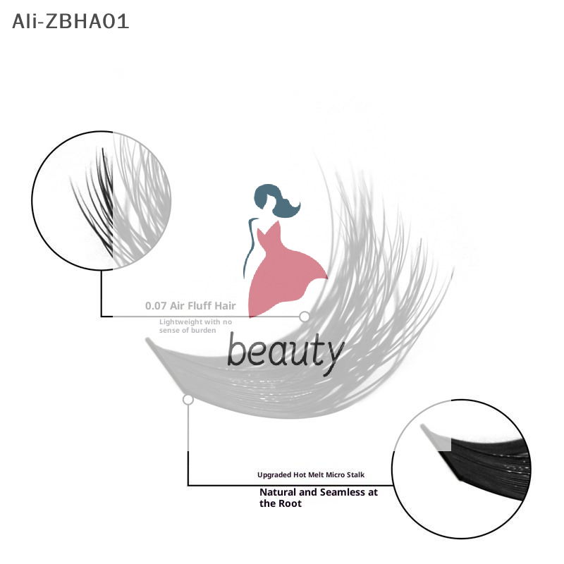 Eyelash Extension Kits - رموش ثلاثية الأبعاد من الفرو الصناعي،