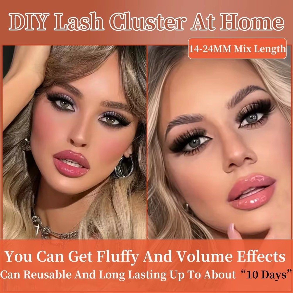 Eyelash Extension Mega Volume - رموش صناعية طويلة الأمد بتجعيد D،