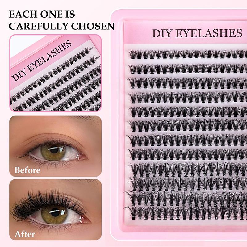 طقم رموش طبيعية متجمعة للتركيب - مراجعة Eyelash Extension Kits وسعره