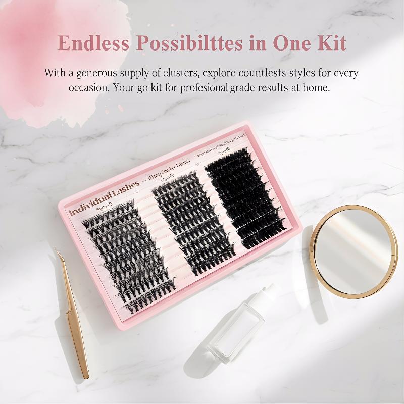 طقم تمديد الرموش DIY مع رموش ف - مراجعة Eyelash Extension Kits وسعره
