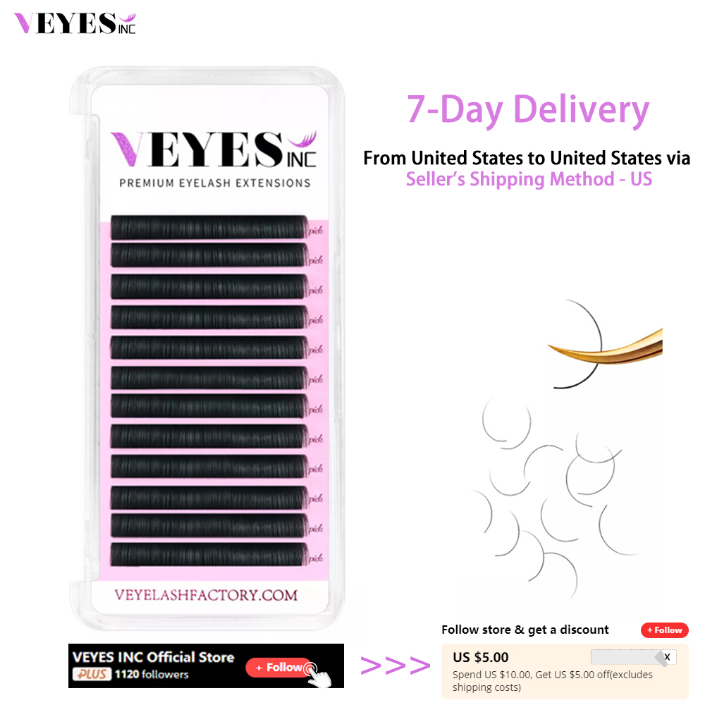 Veyes Inc قسط ملحقات رمش الفرد - مراجعة Eyelash Extension Hybrid وسعره