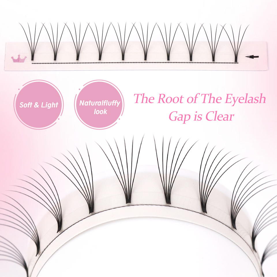 AGUUD مراوح حجم طبيعية ناعمة م - مراجعة Eyelash Extension Russian Volume وسعره