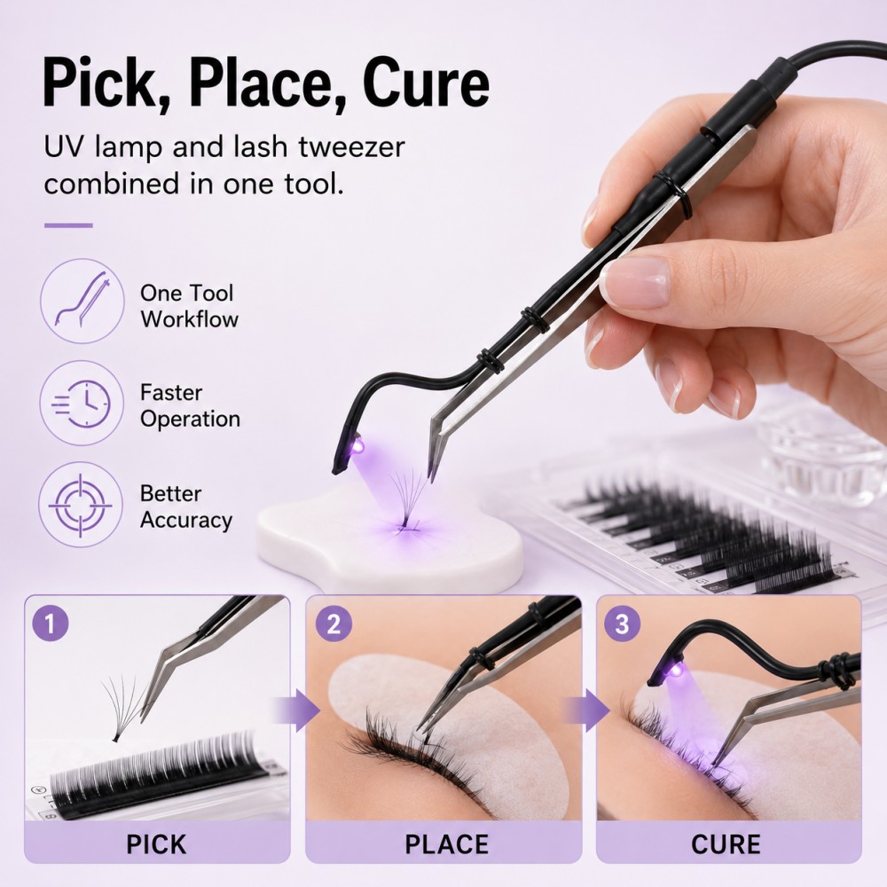 مصباح LED صغير بالأشعة فوق الب - مراجعة Eyelash Extension Led وسعره