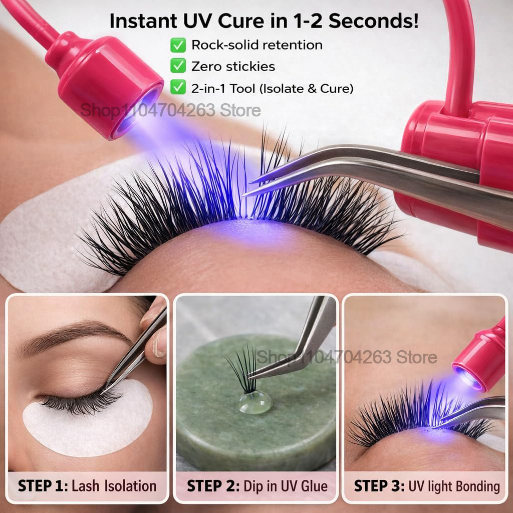 مصباح أشعة فوق البنفسجية صغير  - مراجعة Eyelash Extension Led وسعره