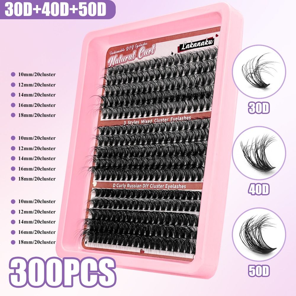 رموش صناعية بطول 9-16 مم، مظهر - مراجعة Eyelash Extension Kits وسعره