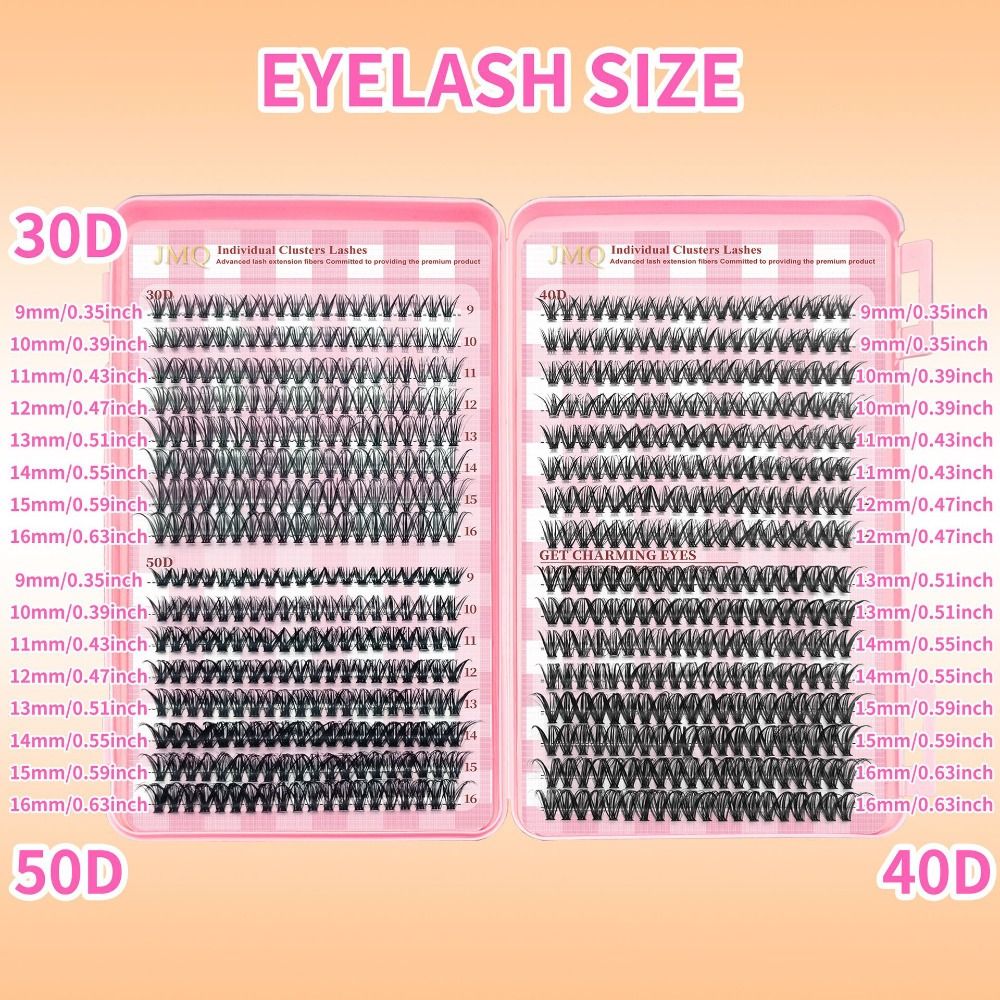 رموش صناعية بطول 9-16 مم، مظهر - مراجعة Eyelash Extension Kits وسعره