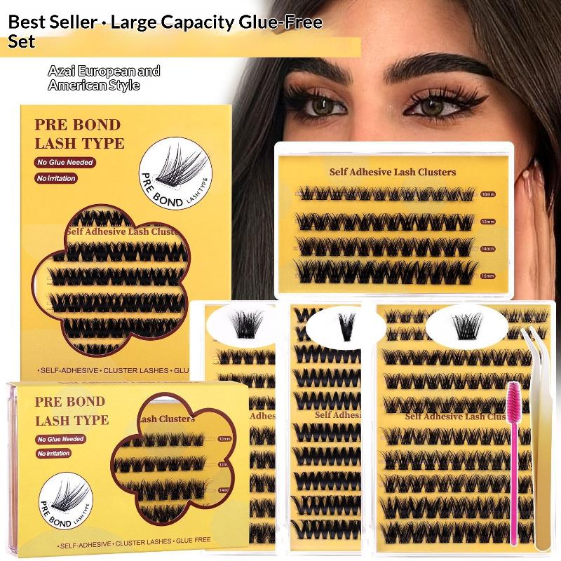طقم جديد لتمديد الرموش بدون غر - مراجعة Eyelash Extension Kits وسعره