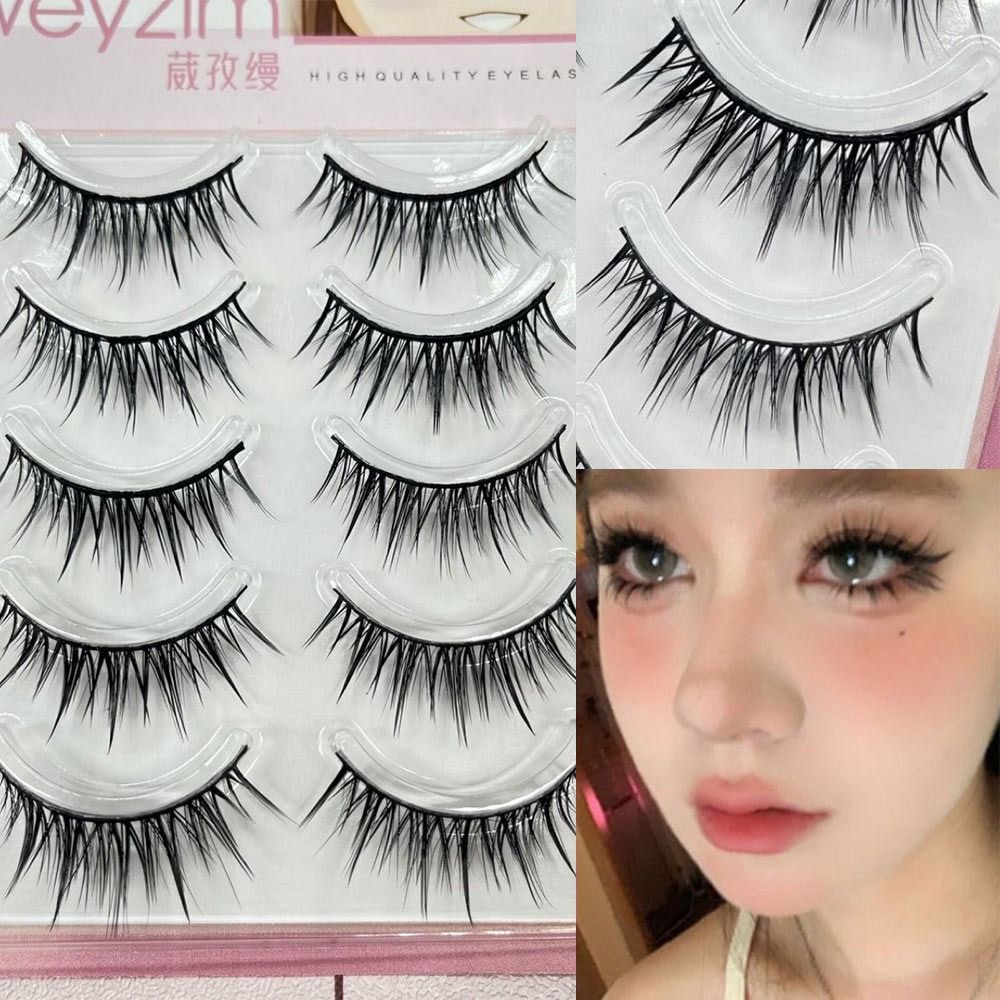 5 أزواج من الرموش الصناعية الي - مراجعة Eyelash Extension Japanese وسعره