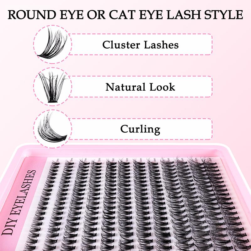 طقم رموش طبيعية متجمعة للتركيب - مراجعة Eyelash Extension Kits وسعره