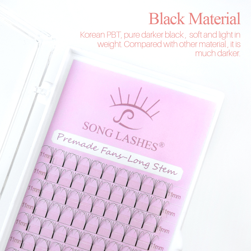 SONGLASHES جذر طويل 2D إلى 6D  - مراجعة Eyelash Extension Russian Volume وسعره