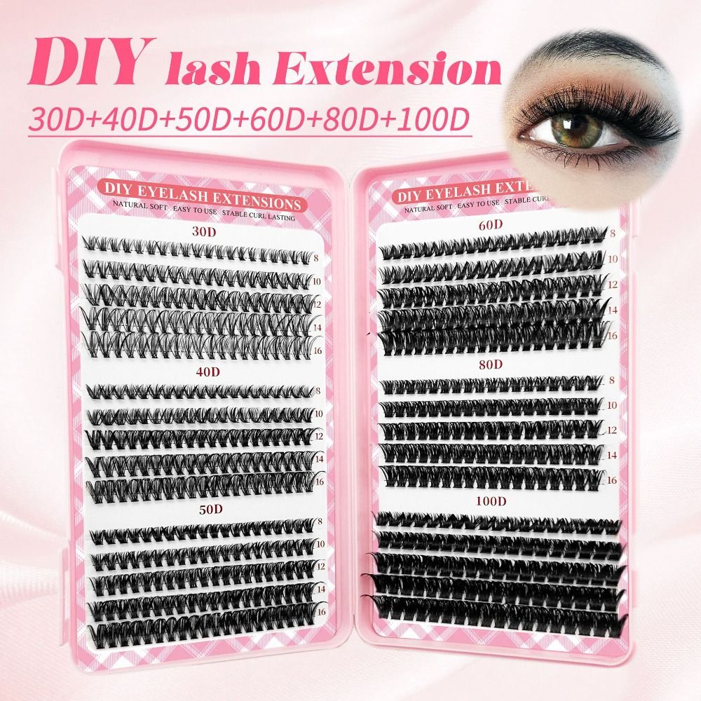 رموش صناعية بطول 9-16 مم، رموش - مراجعة Lash Fan Volume وسعره