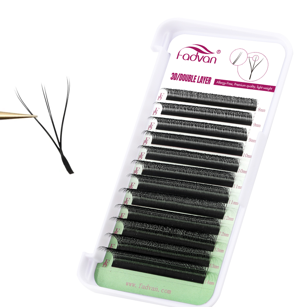 وصلات رموش على شكل FADVAN 6D-W - مراجعة Eyelash Extension For Asian Eyes وسعره
