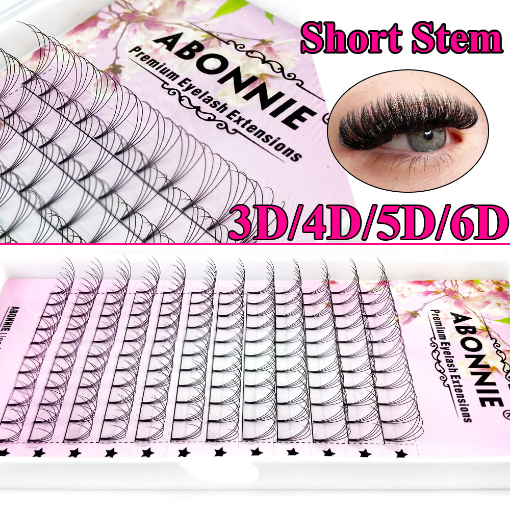 مروحة رموش أبوني 6D ضيقة جاهزة - مراجعة Eyelash Extension Russian Volume وسعره