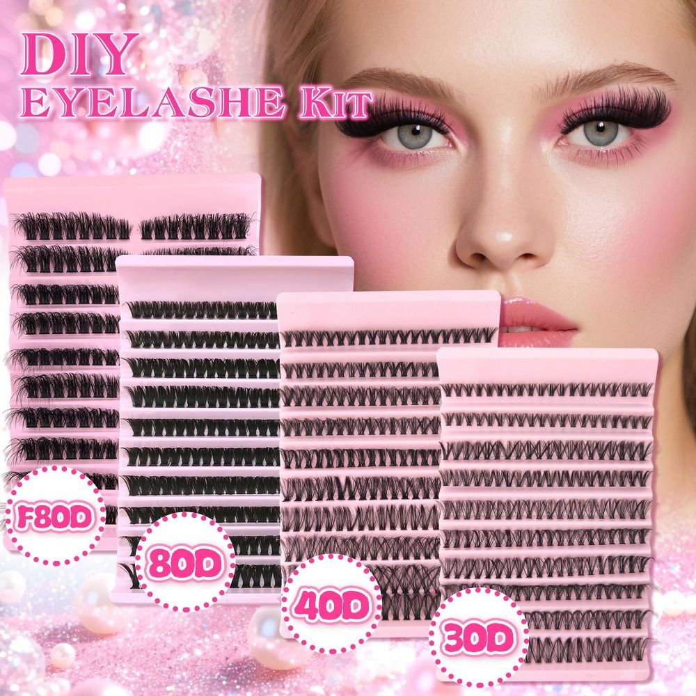 رموش صناعية بمظهر طبيعي، نمط خ - مراجعة Eyelash Extension Kits وسعره