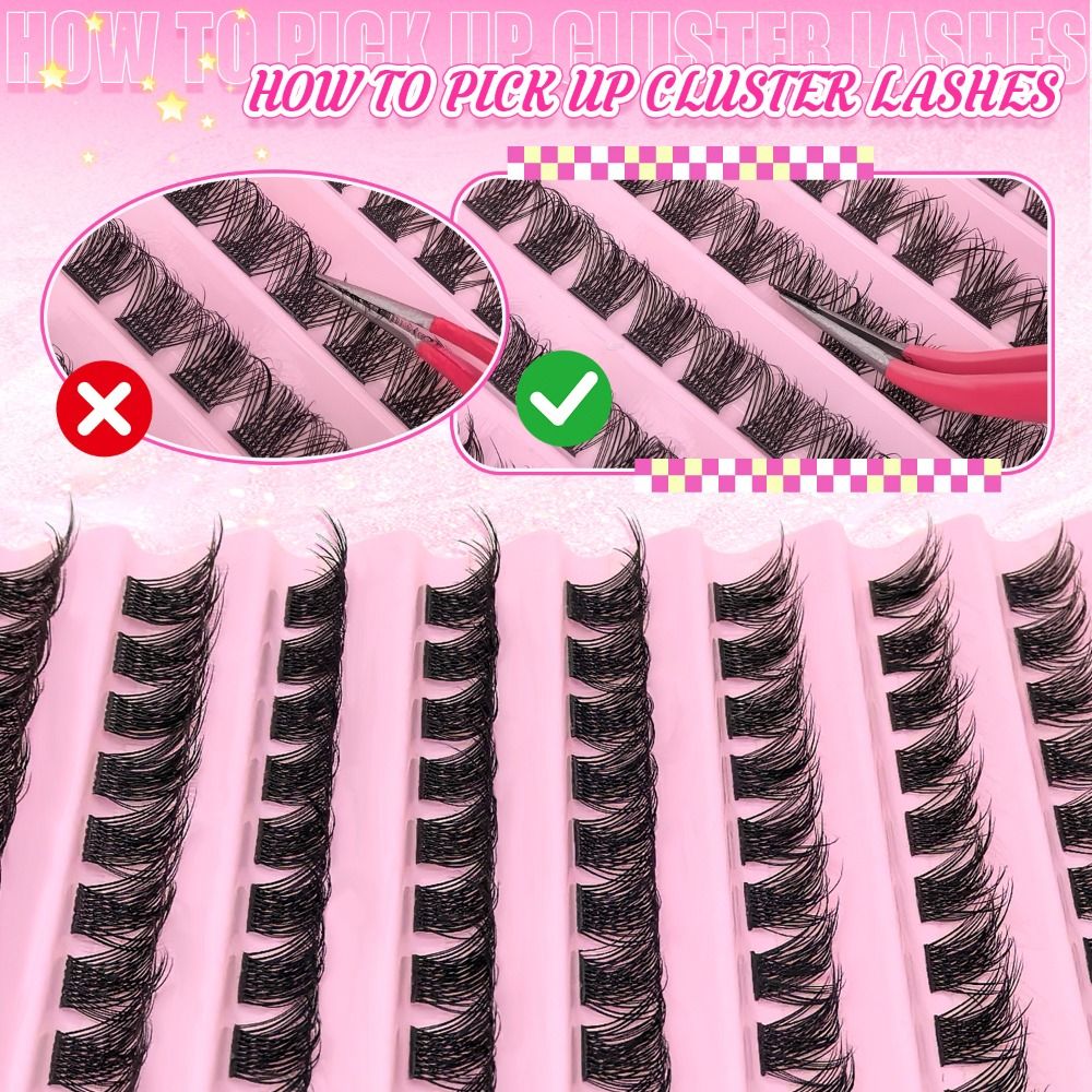 رموش صناعية بمظهر طبيعي، نمط خ - مراجعة Eyelash Extension Kits وسعره