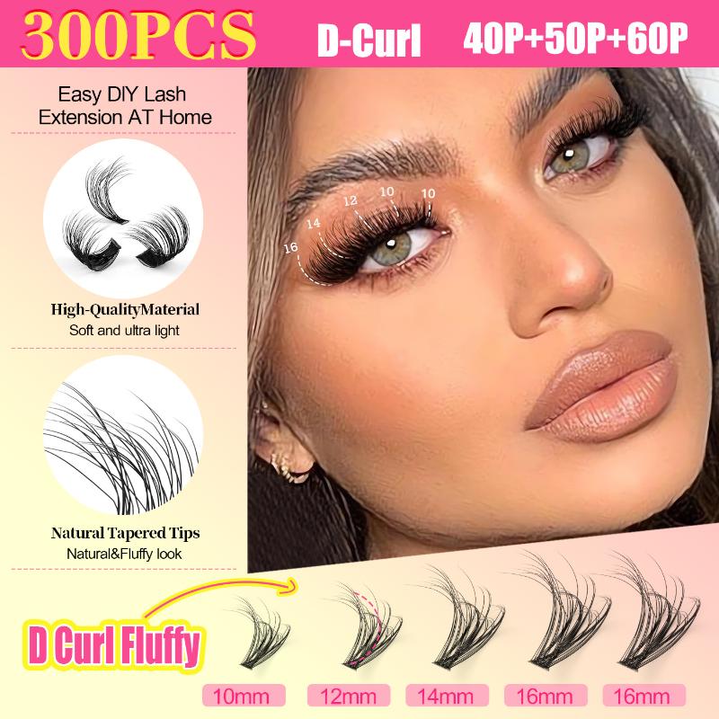 طقم رموش عنقودية، رموش فردية،  - مراجعة Eyelash Extension Kits وسعره