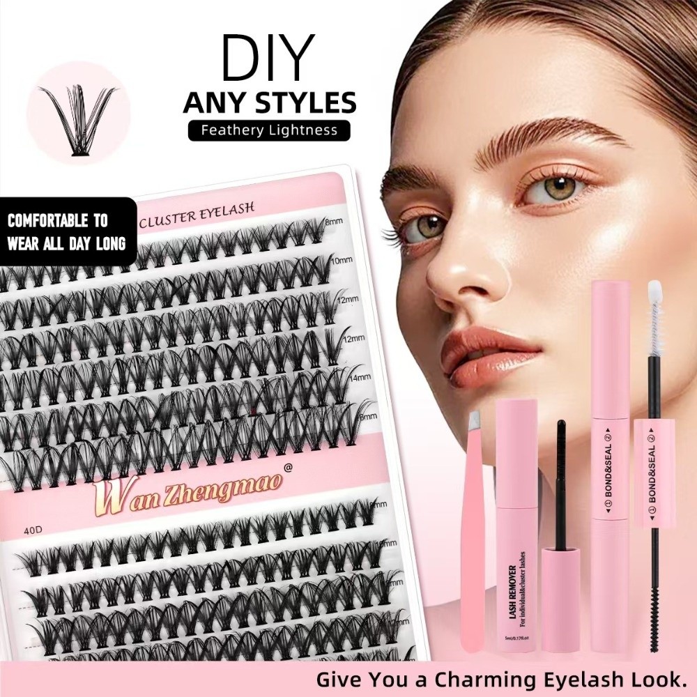 رموش صناعية طبيعية المظهر بطول - مراجعة Eyelash Extension Kits وسعره