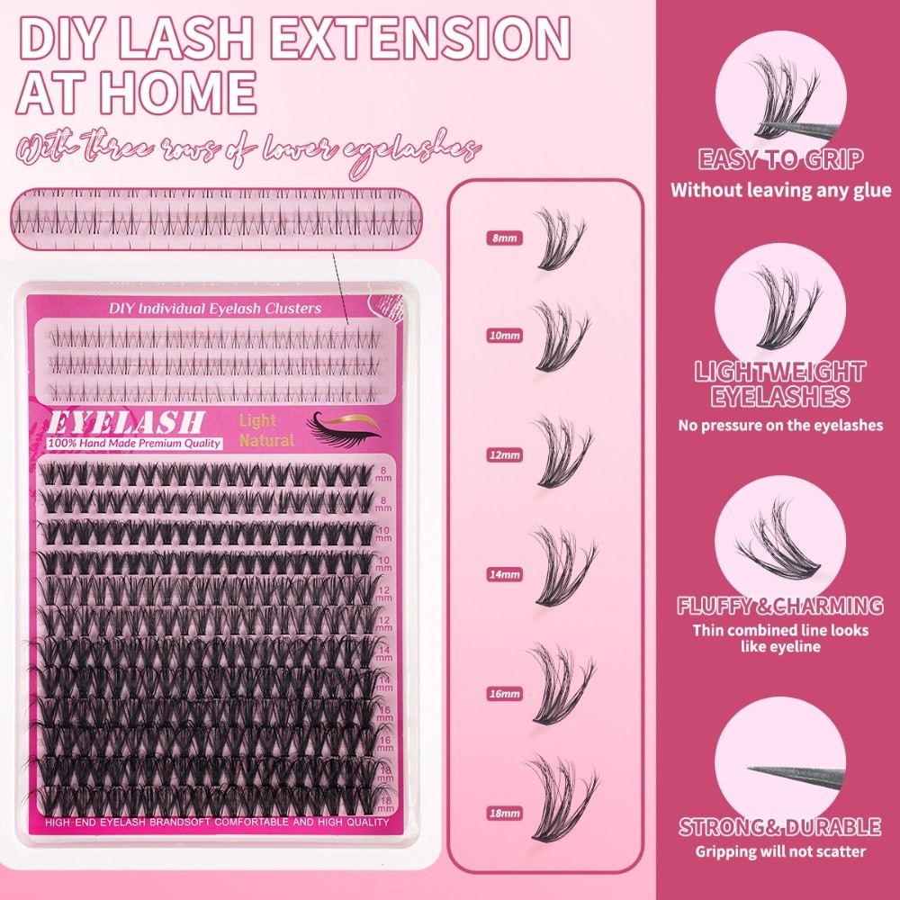 رموش صناعية طبيعية المظهر بطول - مراجعة Eyelash Extension Kits وسعره