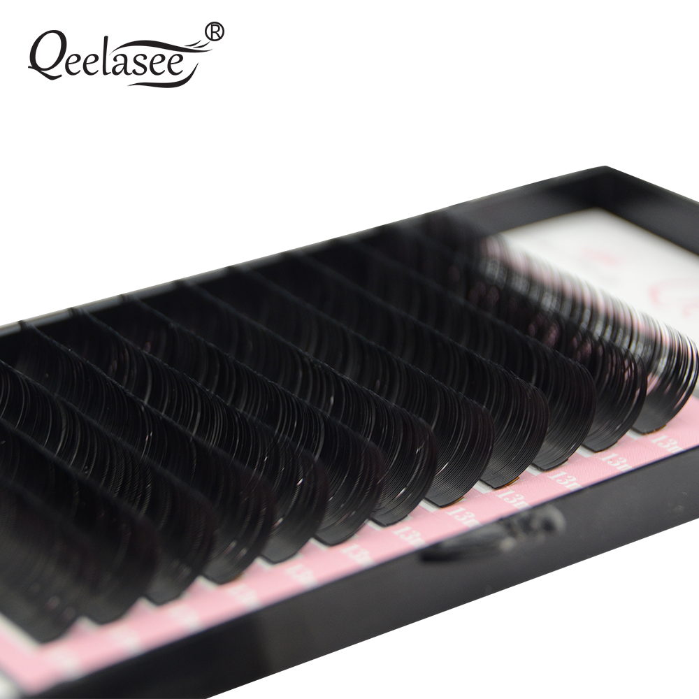 Qeelasee فو المنك الفردية رمش  - مراجعة Eyelash Extension Russian Volume وسعره
