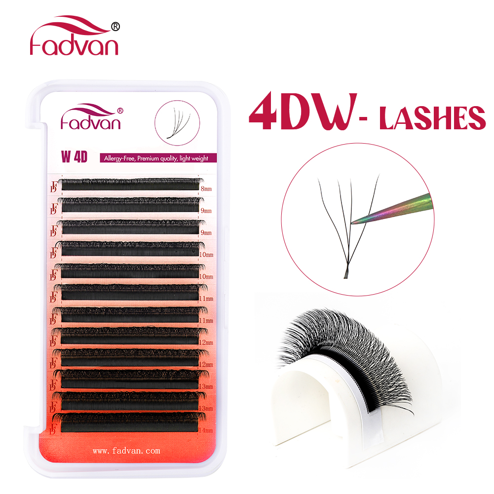 FADVAN 3D/4D/5D W شكل رمش تمدي - مراجعة Eyelash Extension Hybrid وسعره