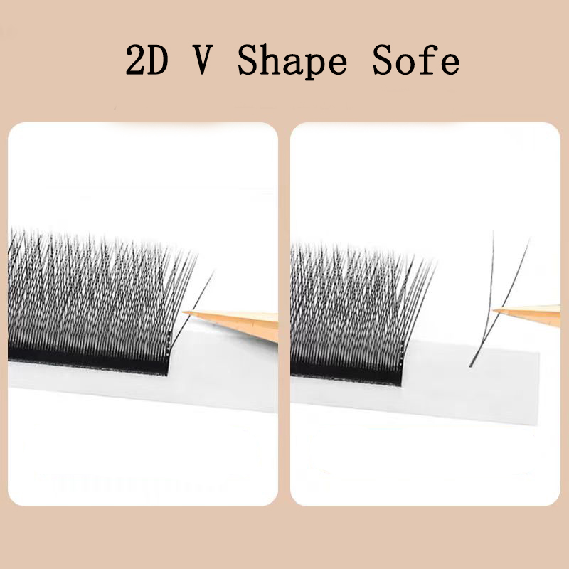 ماريا 2D Y شكل الرموش اليد قسط - مراجعة Eyelash Extension For Asian Eyes وسعره