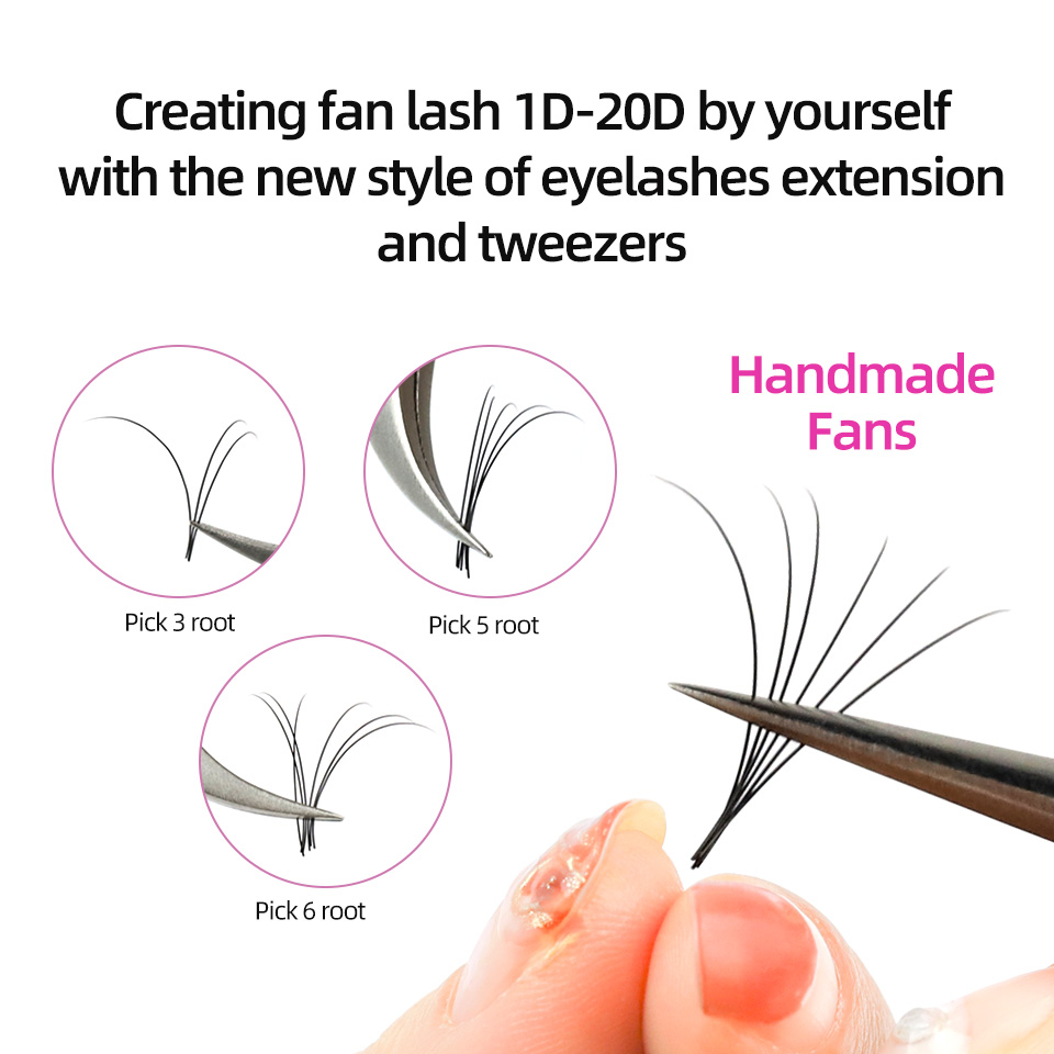 RUJADE 5 حالات/مجموعة ملحقات ر - مراجعة Eyelash Extension Russian Volume وسعره